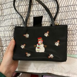 Black Snowman Handbag Tiannl Y2K